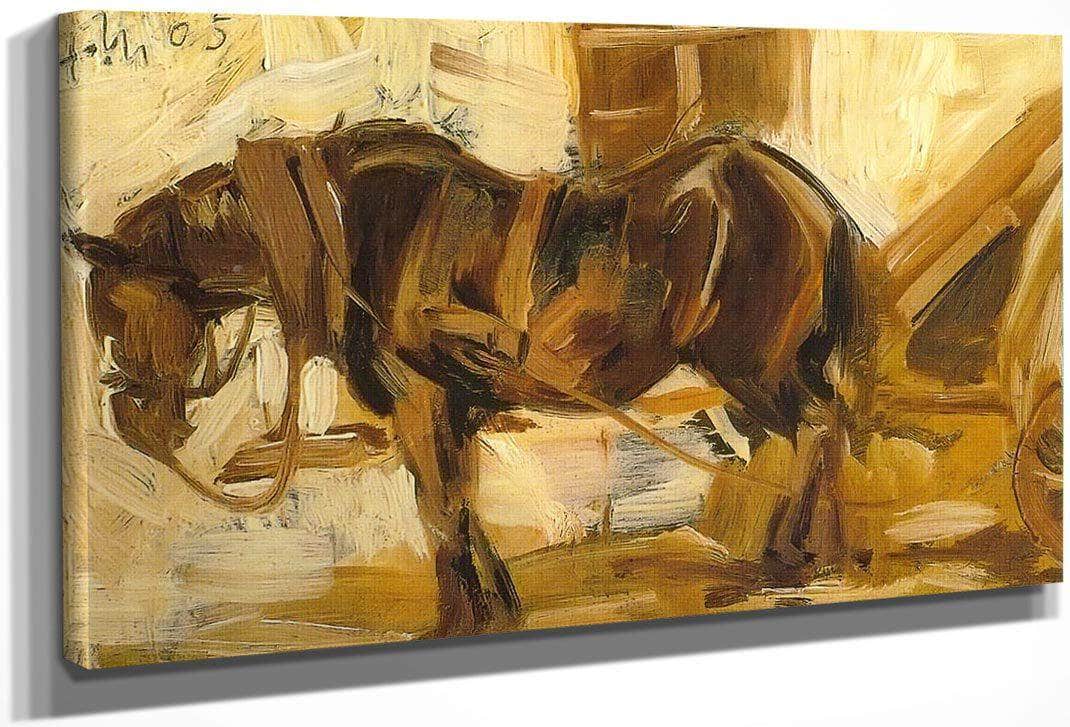 Small Horse Study Ii By Franz Marc Fine Art Print
