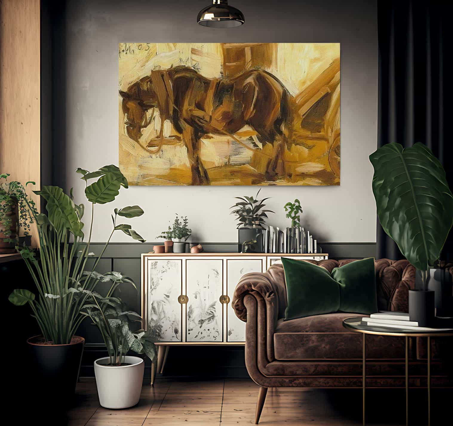 Small Horse Study Ii By Franz Marc Fine Art Print