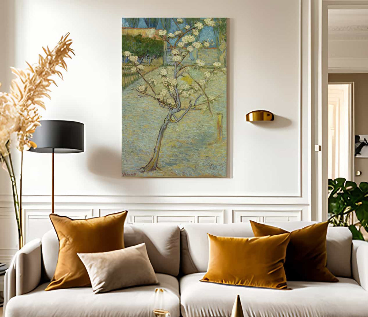 Small Pear Tree In Blossom By Vincent Van Gogh Fine Art Print