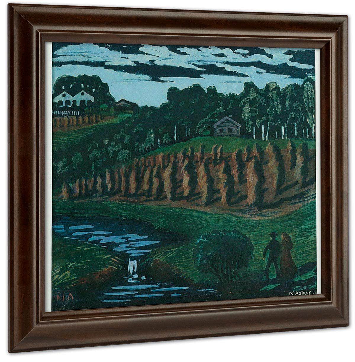 Small Stook By Nicolai Astrup Fine Art Print