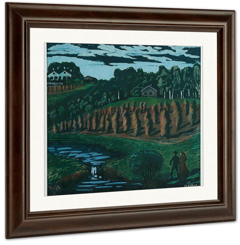 Small Stook By Nicolai Astrup Fine Art Print