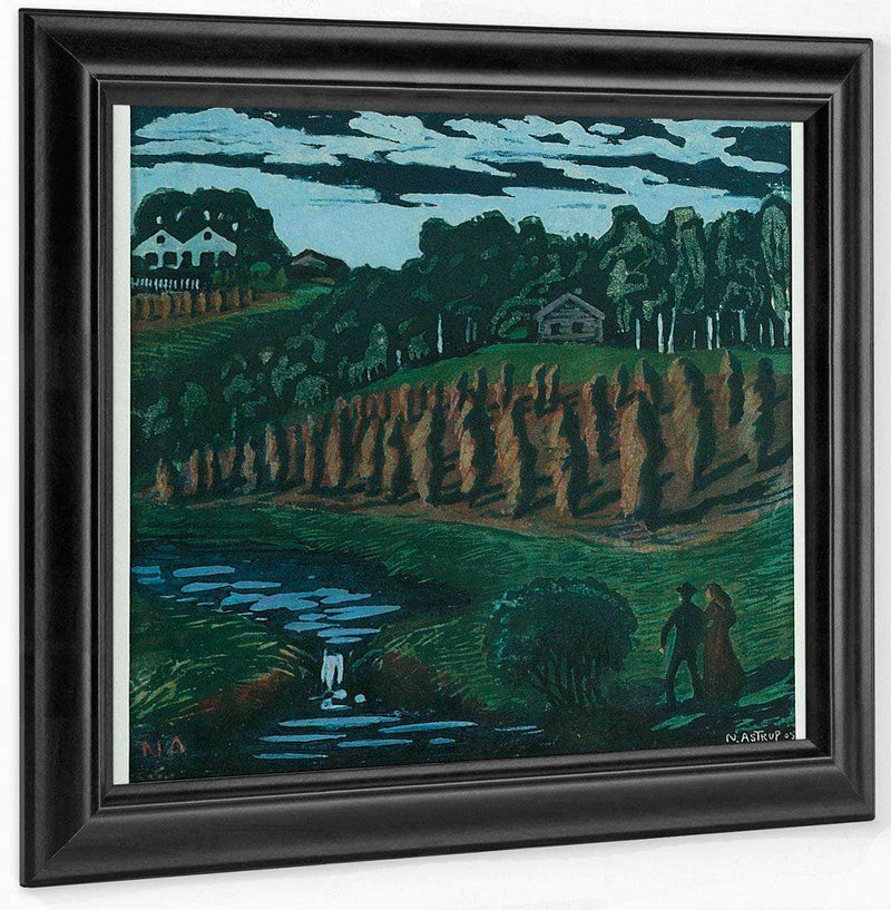 Small Stook By Nicolai Astrup Fine Art Print