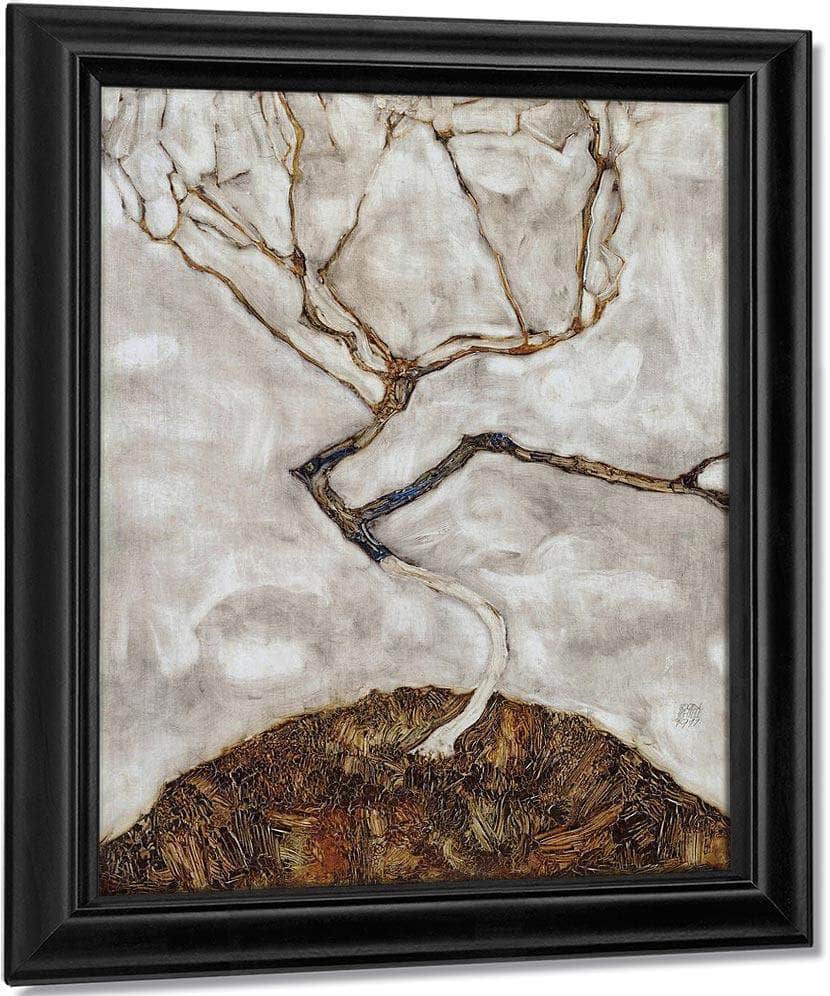 Small Tree In Late Autumn By Egon Schiele Fine Art Print