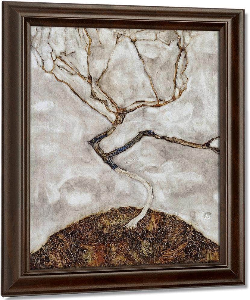 Small Tree In Late Autumn By Egon Schiele Fine Art Print