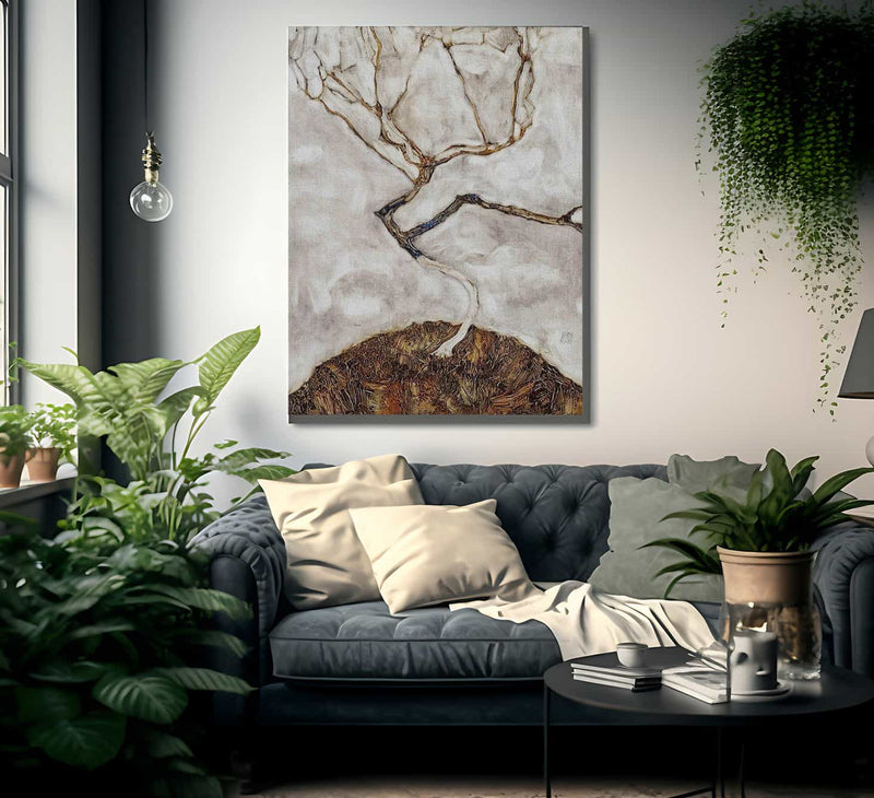 Small Tree In Late Autumn By Egon Schiele Fine Art Print