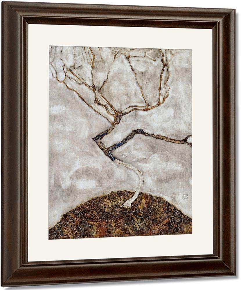 Small Tree In Late Autumn By Egon Schiele Fine Art Print