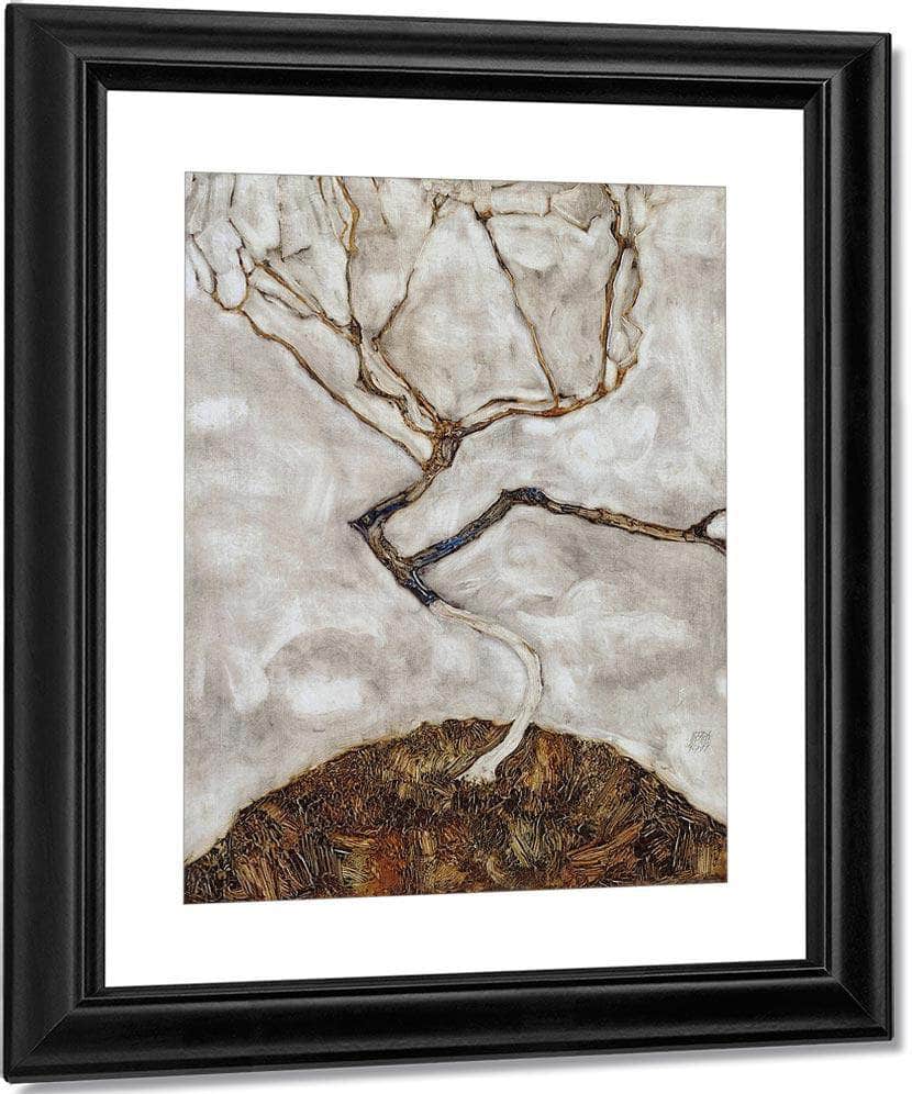 Small Tree In Late Autumn By Egon Schiele Fine Art Print