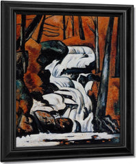 Smelt Brook Falls By Marsden Hartley Fine Art Print