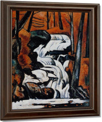 Smelt Brook Falls By Marsden Hartley Fine Art Print