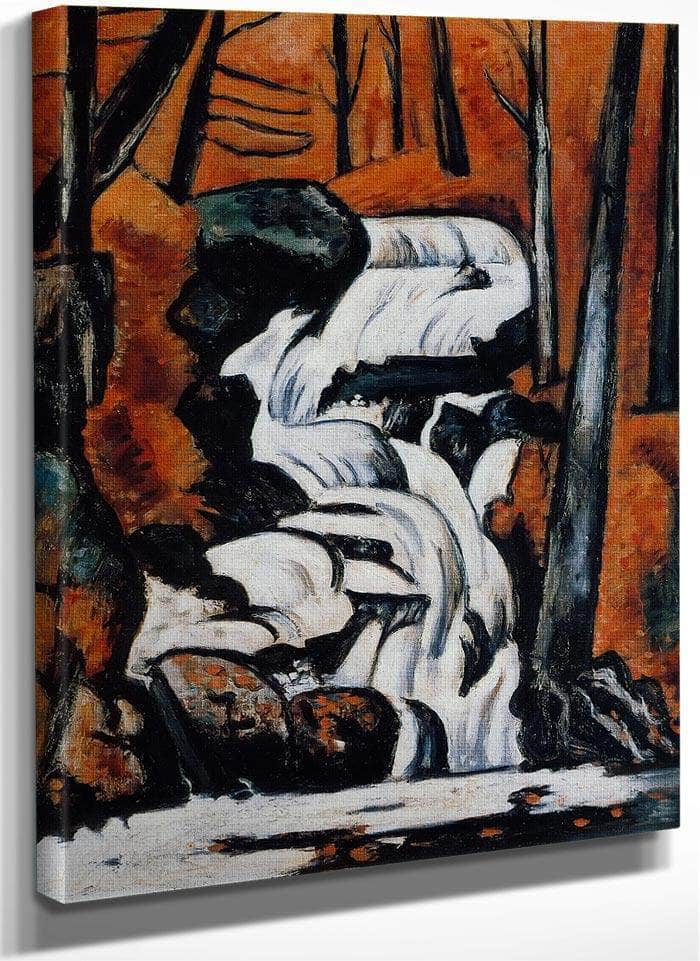 Smelt Brook Falls By Marsden Hartley Fine Art Print
