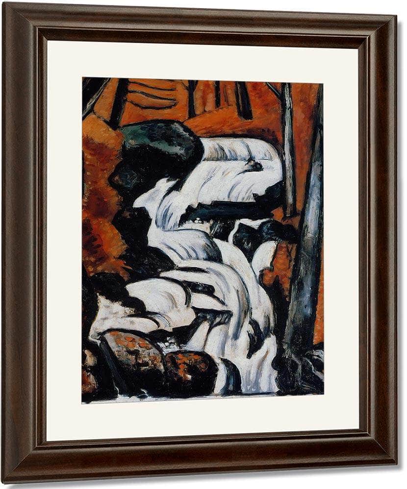 Smelt Brook Falls By Marsden Hartley Fine Art Print