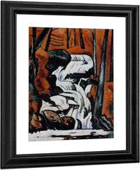 Smelt Brook Falls By Marsden Hartley Fine Art Print