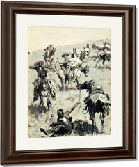Smugglers Attackd By Mexican Customs Guards By Frederic Remington Fine Art Print