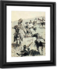 Smugglers Attackd By Mexican Customs Guards By Frederic Remington Fine Art Print