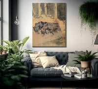 Snaking Logs To The Skidway By Frederic Remington Fine Art Print