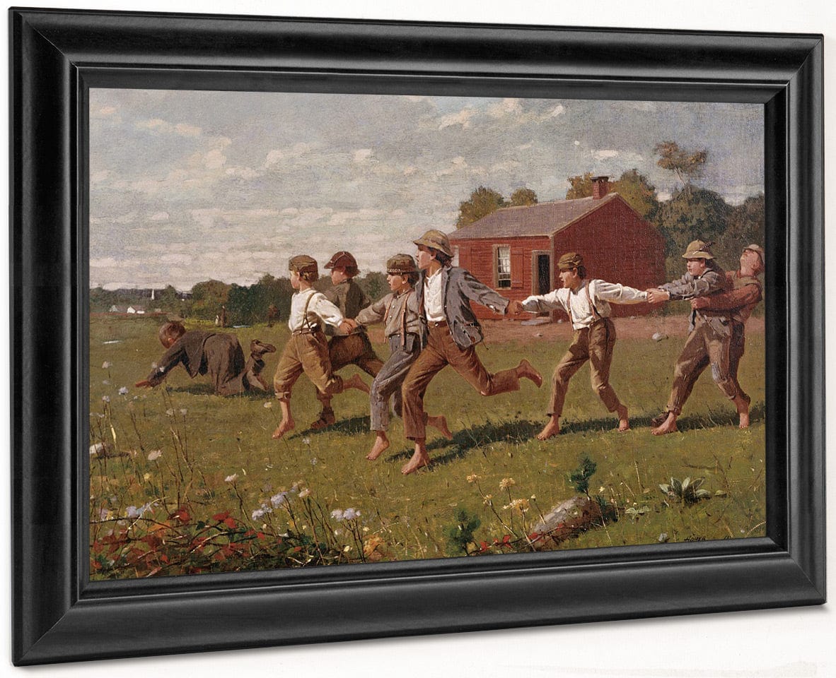 Snap The Whip By Winslow Homer Fine Art Print