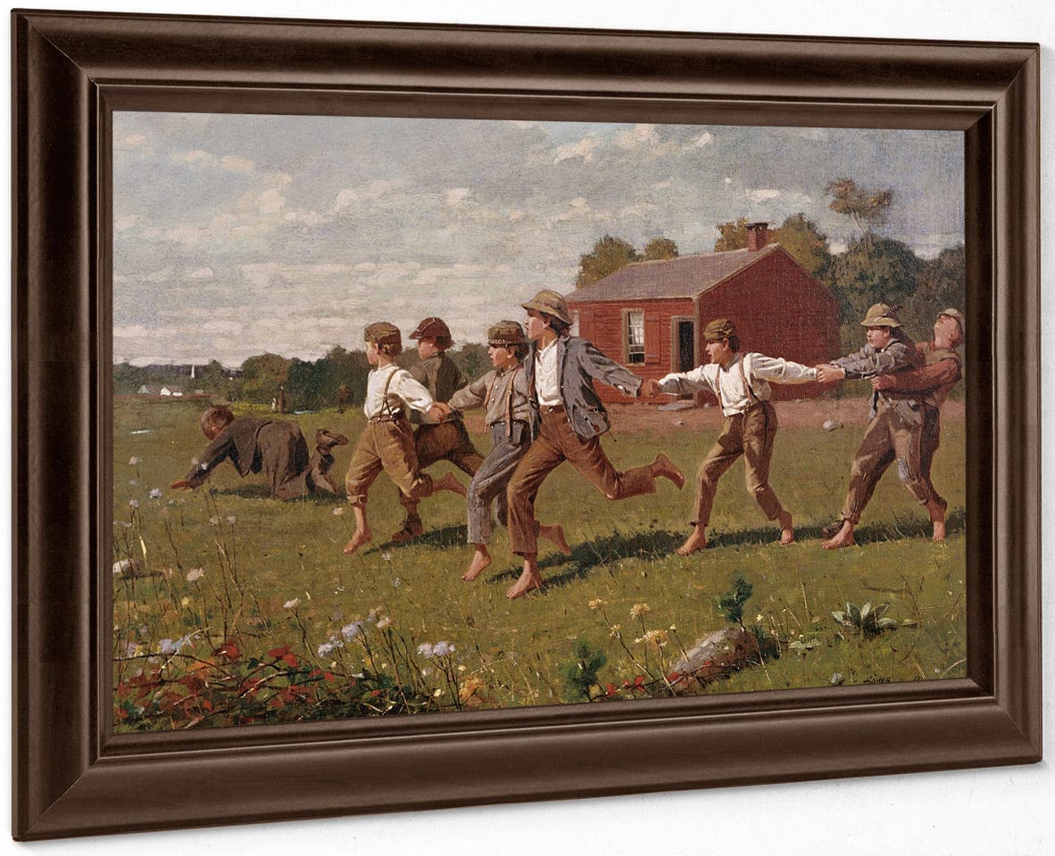 Snap The Whip By Winslow Homer Fine Art Print