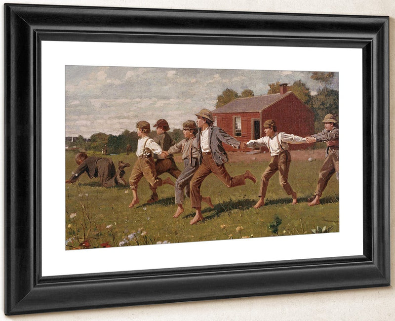 Snap The Whip By Winslow Homer Fine Art Print