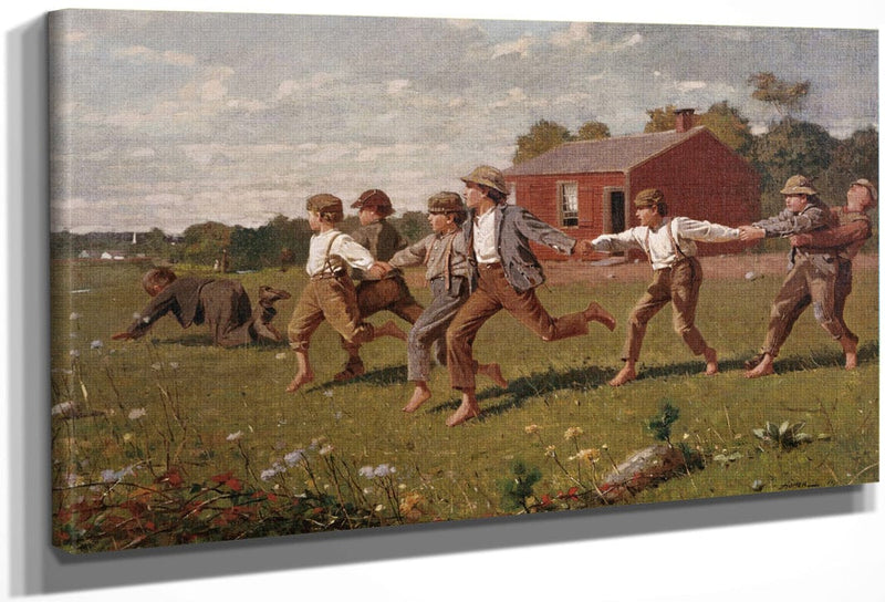Snap The Whip By Winslow Homer Fine Art Print