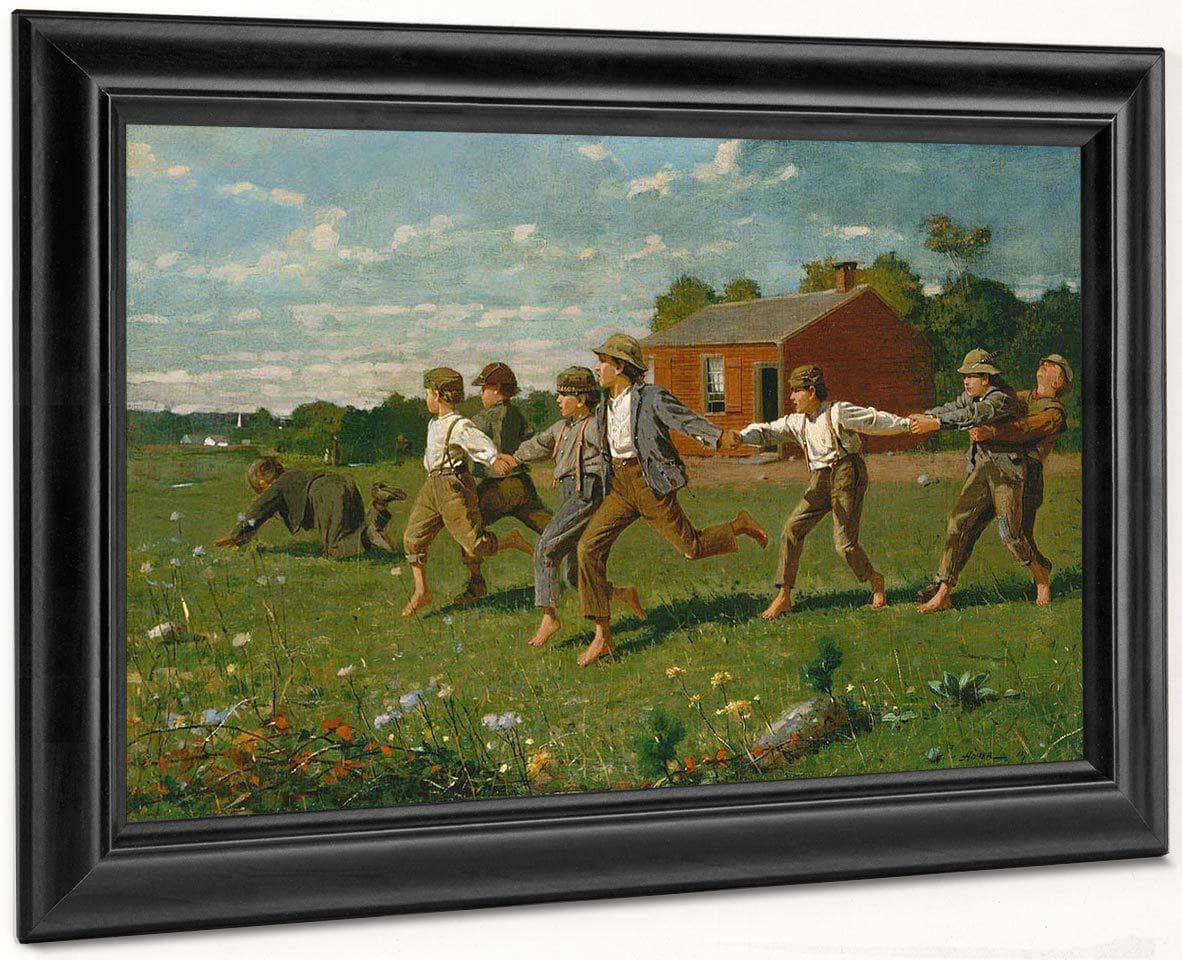 Snap The Whip By Winslow Homer Fine Art Print