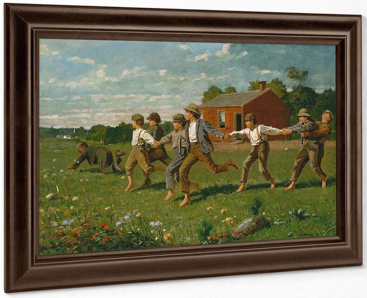 Snap The Whip By Winslow Homer Fine Art Print