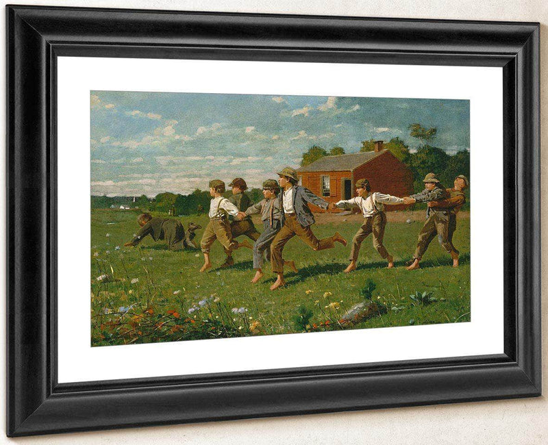 Snap The Whip By Winslow Homer Fine Art Print