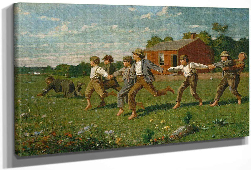 Snap The Whip By Winslow Homer Fine Art Print