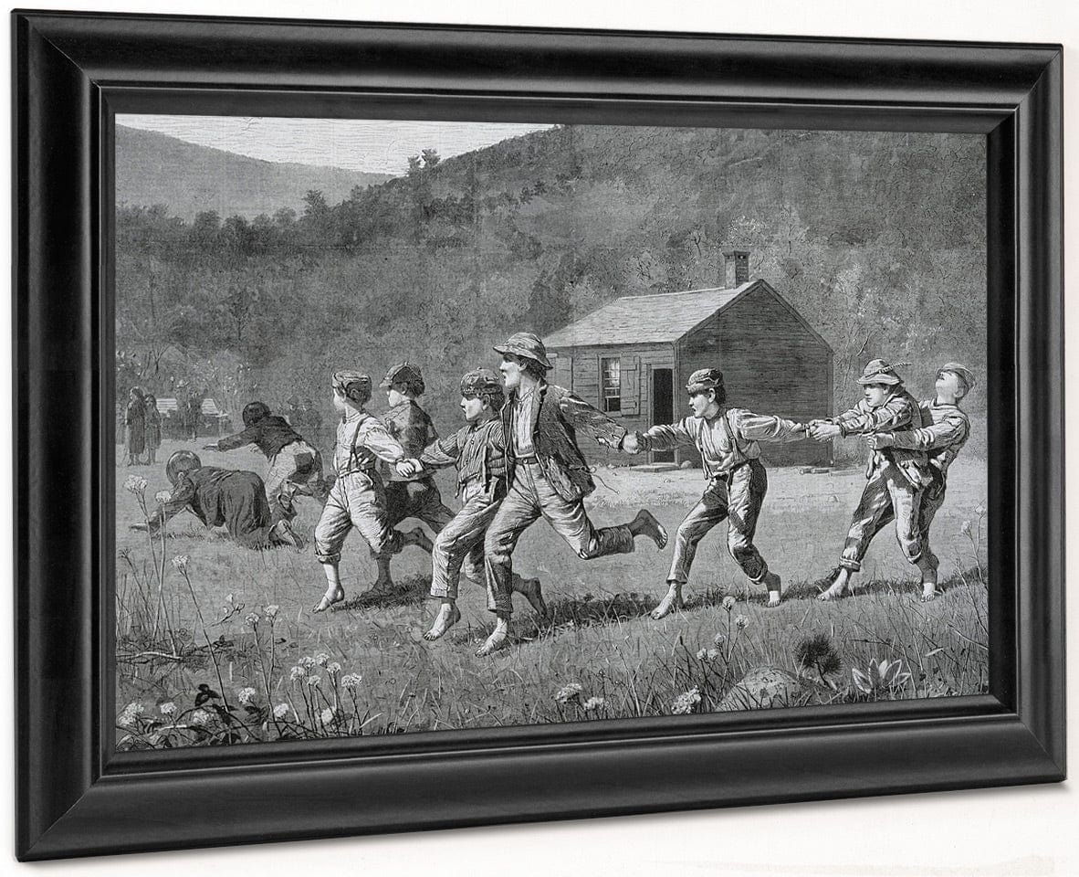 Snap The Whip, From Harper's Weekly, September 20, 1873 By Winslow Homer Fine Art Print