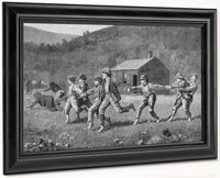 Snap The Whip, From Harper's Weekly, September 20, 1873 By Winslow Homer Fine Art Print