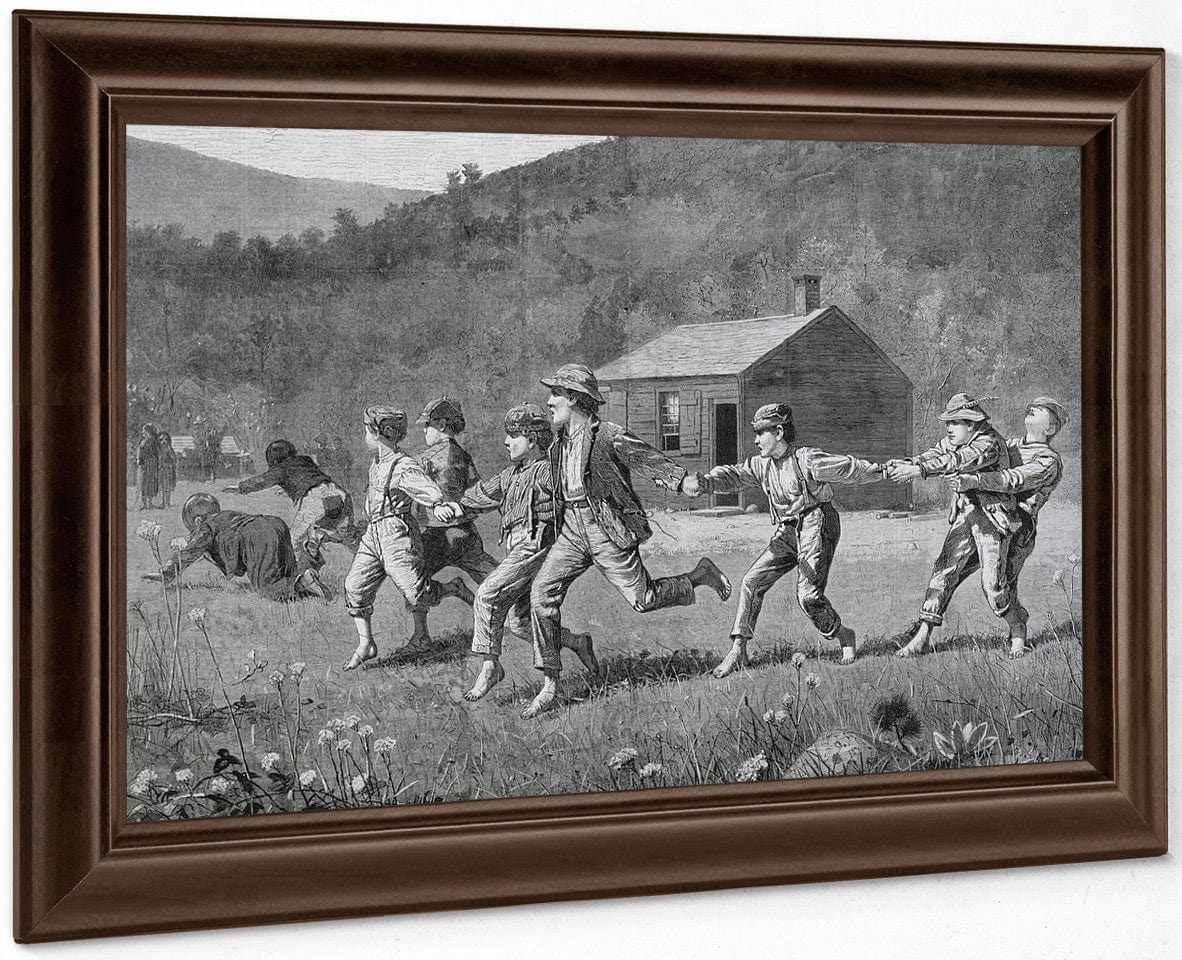 Snap The Whip, From Harper's Weekly, September 20, 1873 By Winslow Homer Fine Art Print
