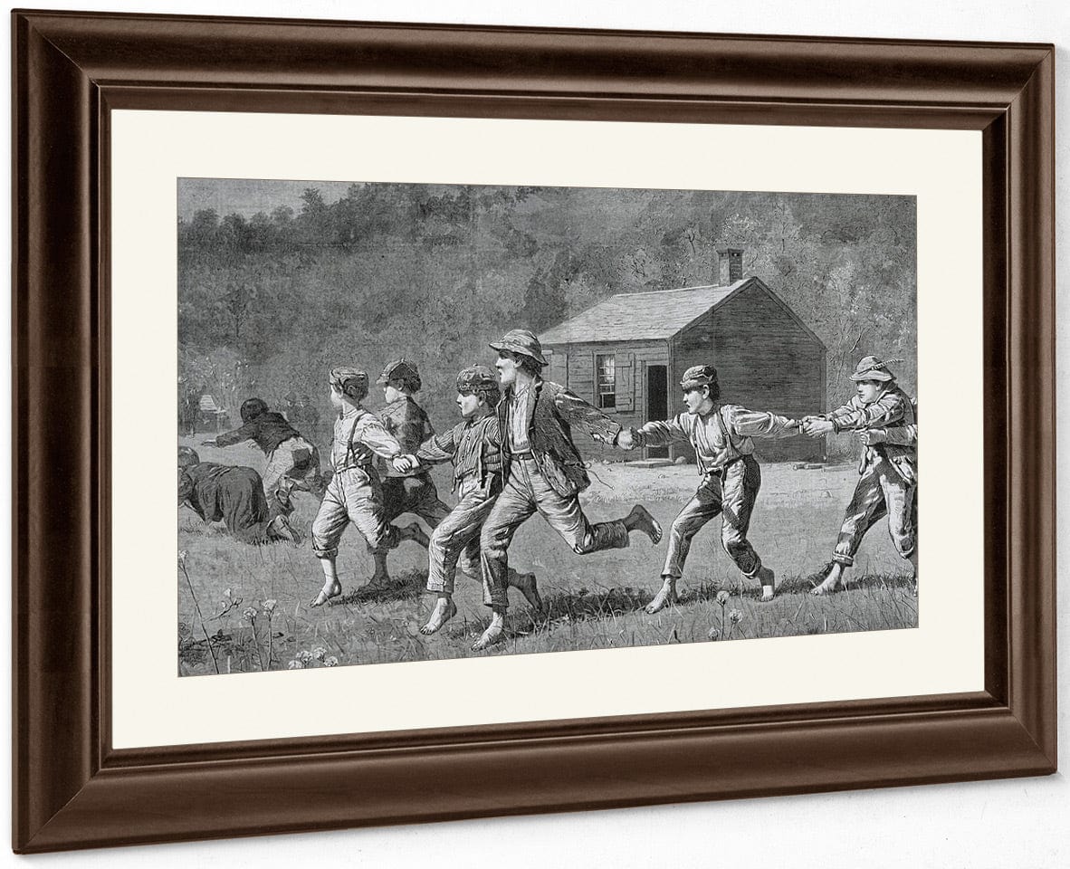 Snap The Whip, From Harper's Weekly, September 20, 1873 By Winslow Homer Fine Art Print