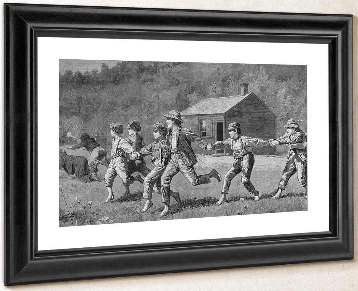 Snap The Whip, From Harper's Weekly, September 20, 1873 By Winslow Homer Fine Art Print
