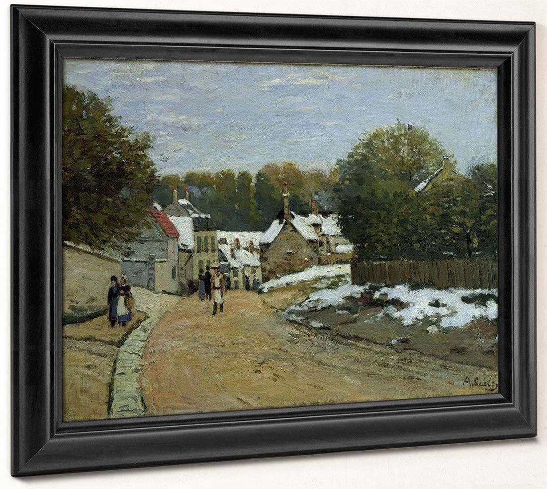 Snow Alfred Sisley By Alfred Sisley Fine Art Print
