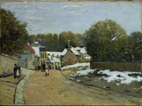 Snow Alfred Sisley By Alfred Sisley Fine Art Print