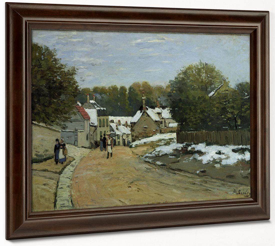 Snow Alfred Sisley By Alfred Sisley Fine Art Print