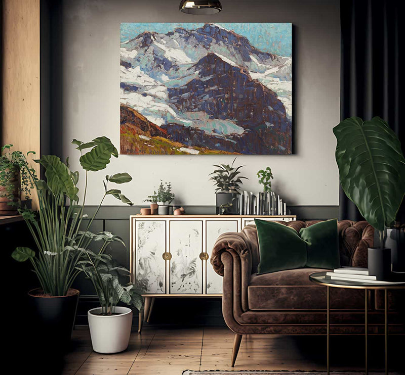 Snow Covered Peaks By Edgar Payne Fine Art Print