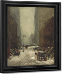 Snow In New York By Robert Henri Fine Art Print