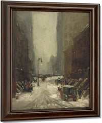 Snow In New York By Robert Henri Fine Art Print