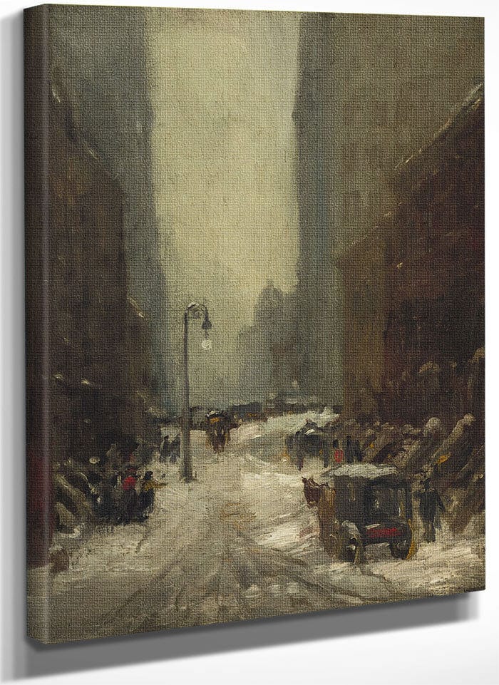 Snow In New York By Robert Henri Fine Art Print