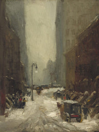 Snow In New York By Robert Henri Fine Art Print