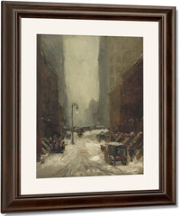 Snow In New York By Robert Henri Fine Art Print