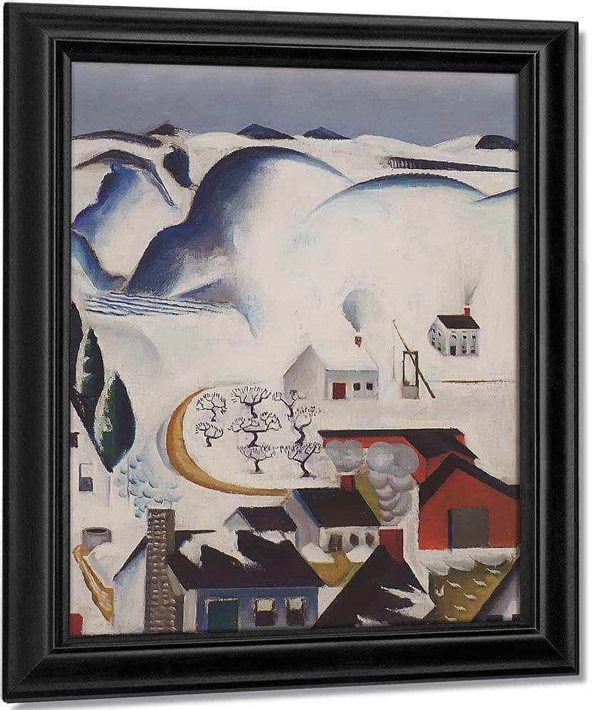Snow Scene Catskills By Preston Dickinson Fine Art Print