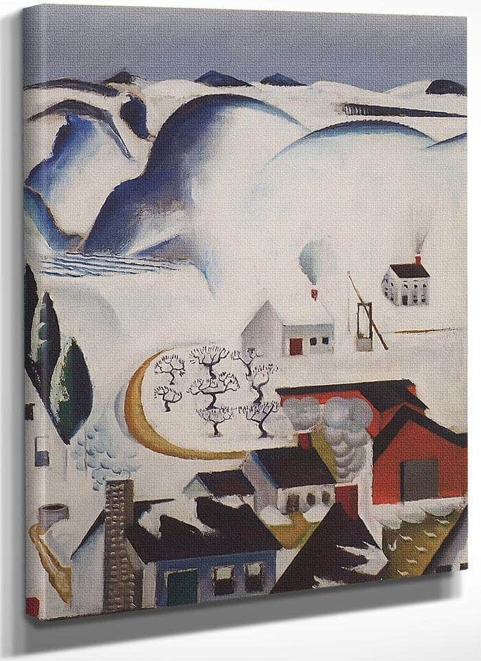 Snow Scene Catskills By Preston Dickinson Fine Art Print