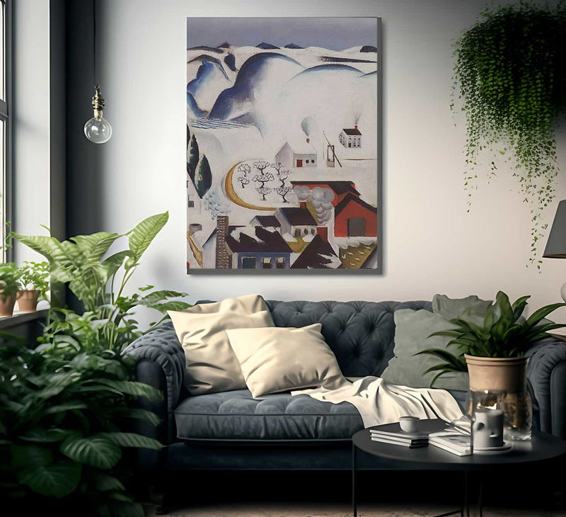 Snow Scene Catskills By Preston Dickinson Fine Art Print