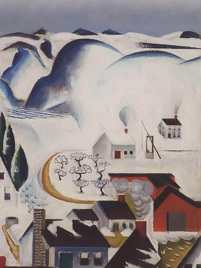 Snow Scene Catskills By Preston Dickinson Fine Art Print