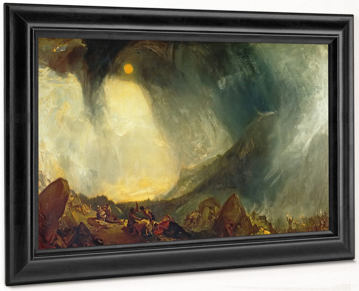 Snow Storm Hannibal And His Army Crossing The Alps By Jwm Turner Fine Art Print