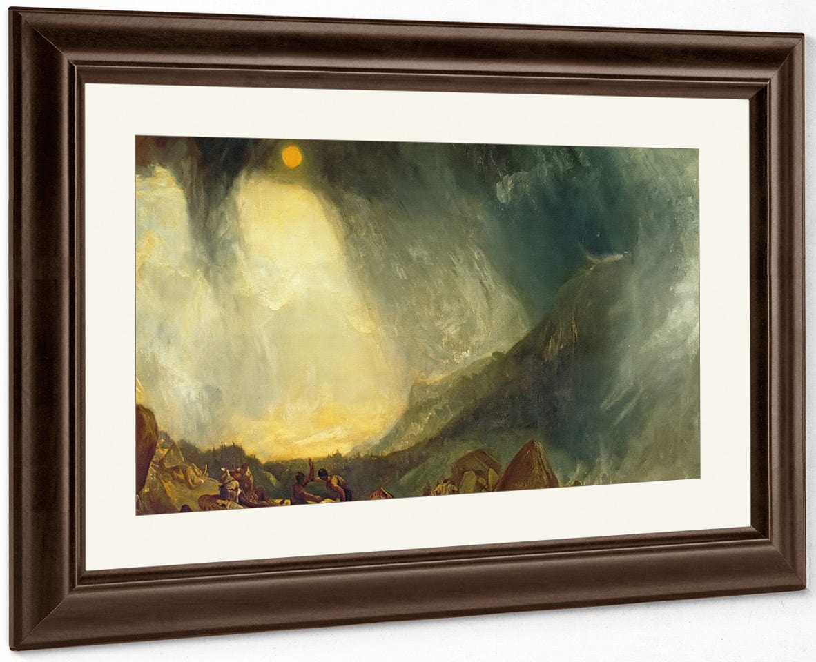 Snow Storm Hannibal And His Army Crossing The Alps By Jwm Turner Fine Art Print