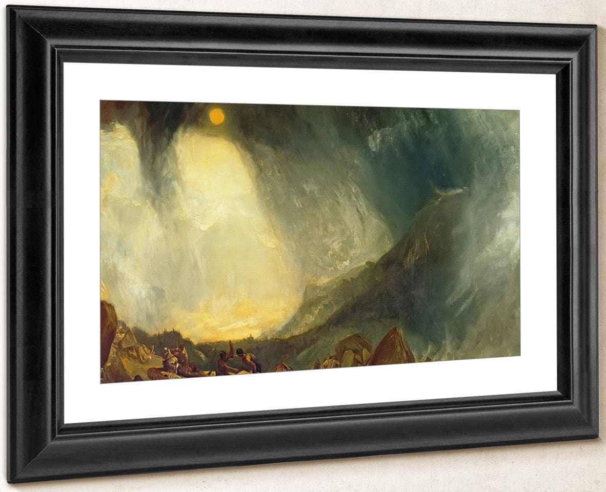 Snow Storm Hannibal And His Army Crossing The Alps By Jwm Turner Fine Art Print