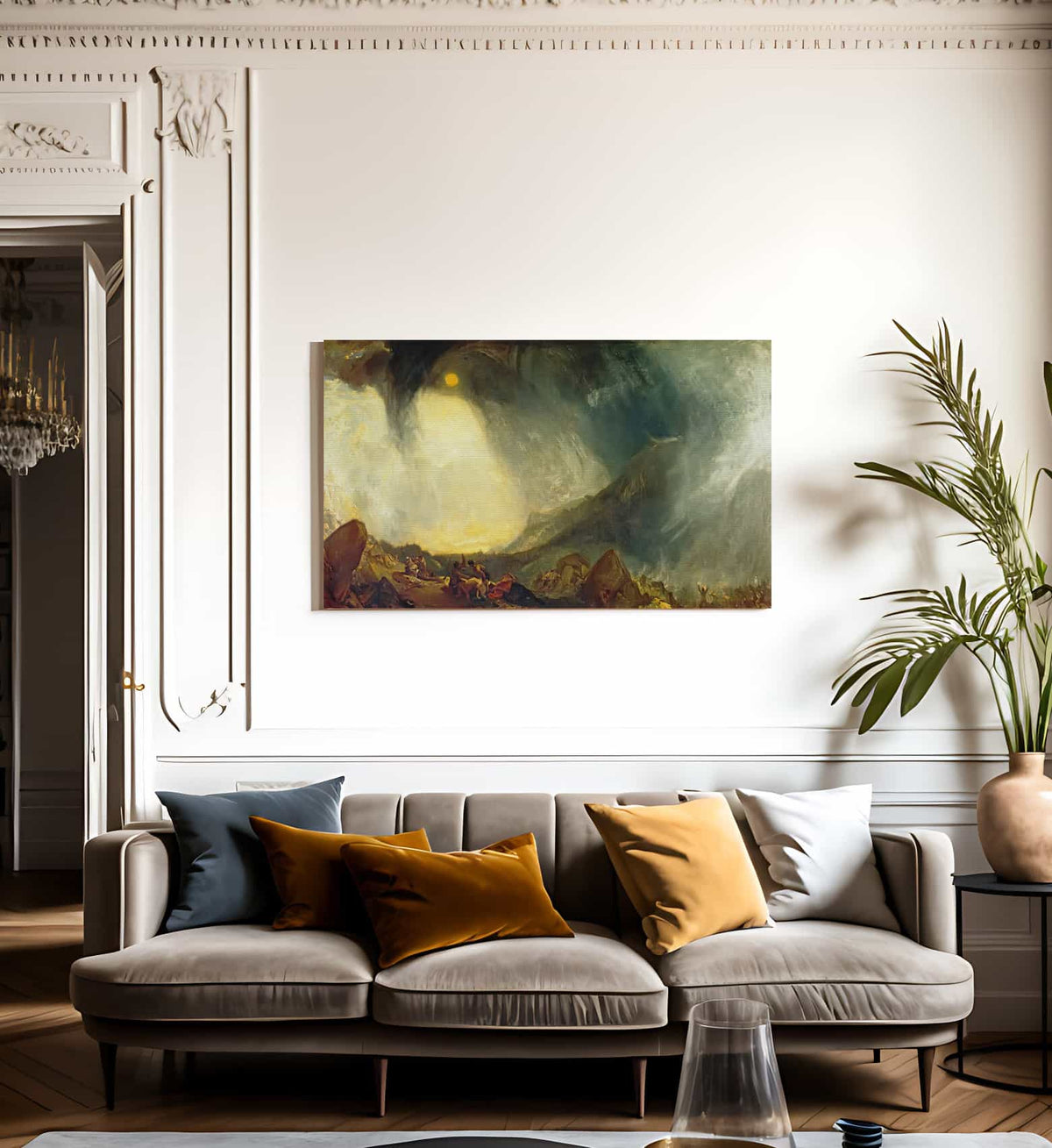 Snow Storm Hannibal And His Army Crossing The Alps By Jwm Turner Fine Art Print