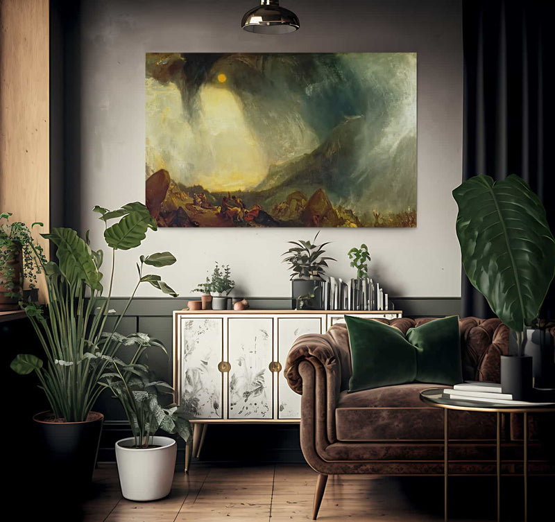 Snow Storm Hannibal And His Army Crossing The Alps By Jwm Turner Fine Art Print